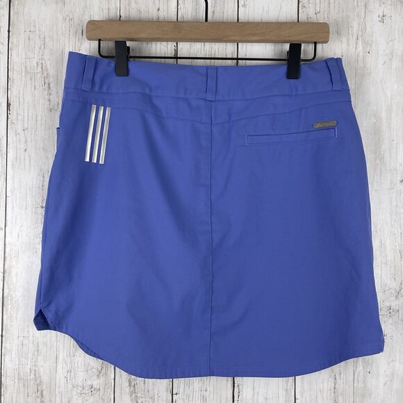 Adidas Skort Women 8 Blue Performance Athletic Built-In Short Mini Golf Tennis - Picture 4 of 7
